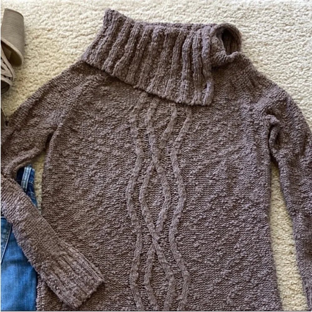 Anthropologie Moth Cowl Button Neck Sweater - Picture 2 of 9